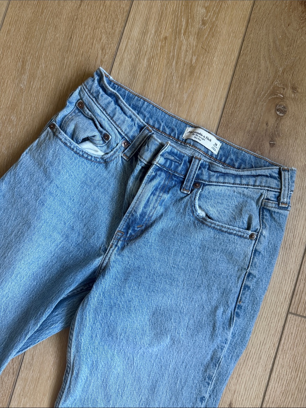 Abercrombie & Fitch Light Blue Straight Leg Jeans